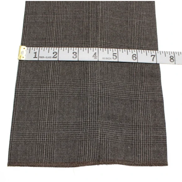 PT Torino NWOT Dress Pants Size 50 (34 US) Slim Fit In Gray Plaid Wool Blend